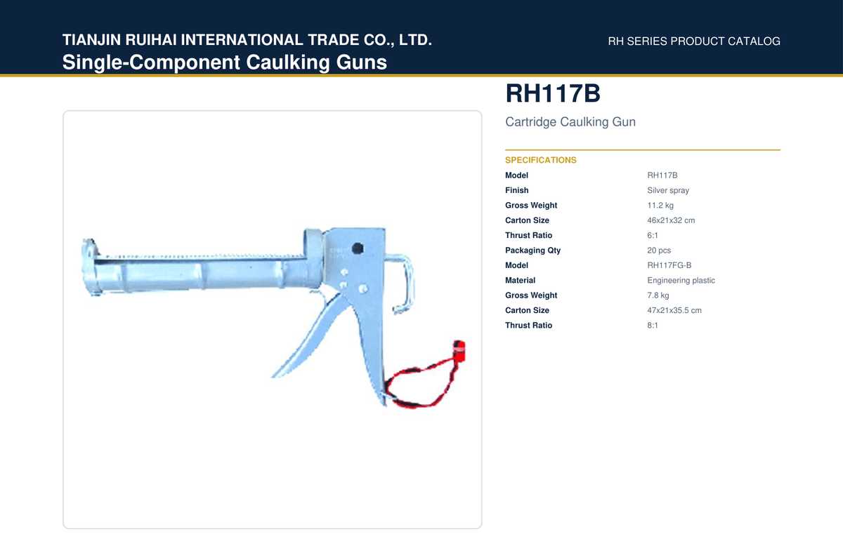 RH117B Cartridge Caulking Gun (Black)