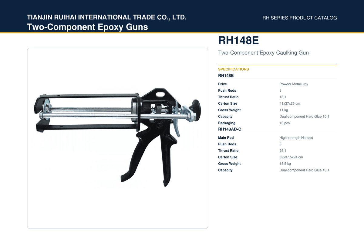 RH148E Two-Component Epoxy Caulking Gun